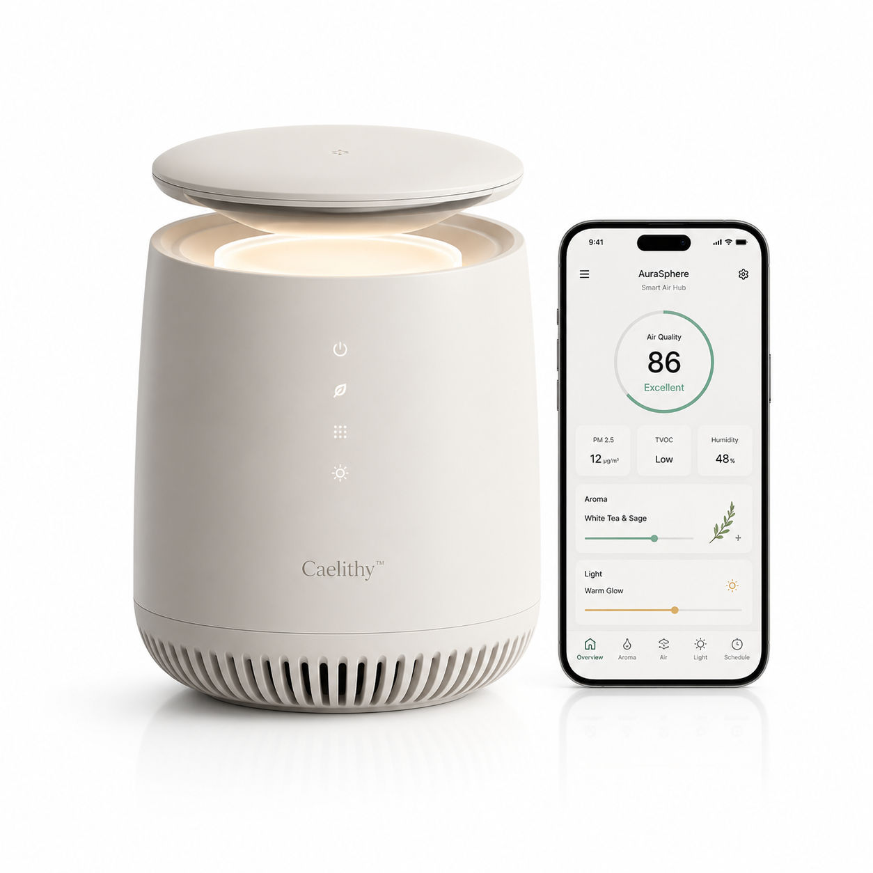 Caelithy™ AuraSphere Smart Air Hub